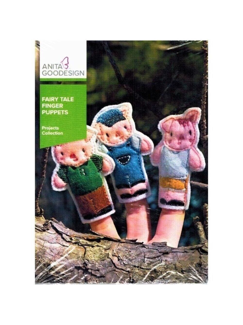 Anita Goodesign Fairy Tale Finger Puppet Patterns Includes "Goldilocks," "3 Litt